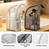 1/2/4Pcs Portable Eva Travel Foldable Toothbrush Cosmetic Organizer Standing Mesh Toiletry Bag Women Bathroom Storage Pouch