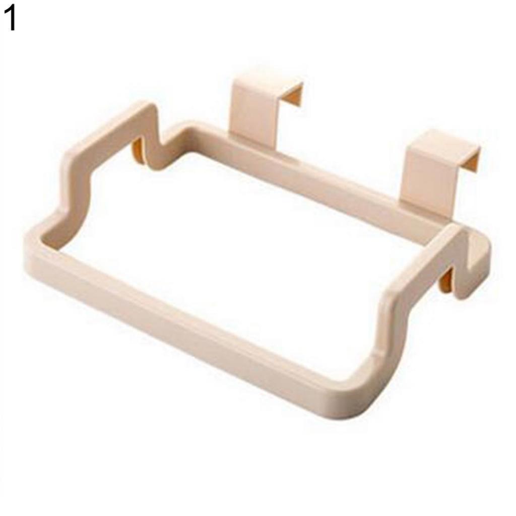 Practical Kitchen Trash Garbage Bag Plastic Holder Cabinets Towel Rack Organizer