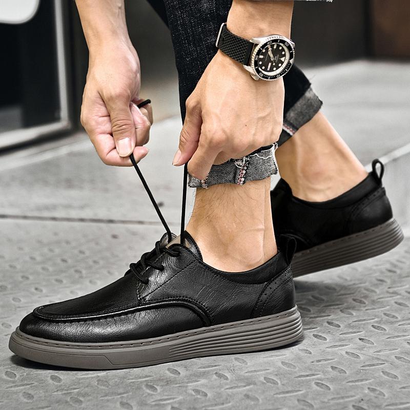 New Men's Genuine Leather Shoes Italian Luxury Handmade Business Oxford Shoes for Men Sneakers Walking Sport Comfy Designer shoe