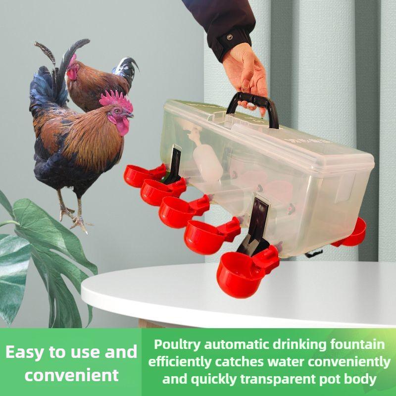 Geflügelzucht Hühner Automatischer Wasserspender Entenfutterbecken Automatisches Wassernapf Gänse Nutztiere Bewässerungsbedarf