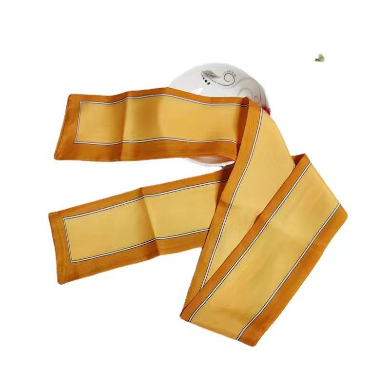 Korean Style Silk Scarf and Hairband Set - Versatile Women's Accessory for Summer