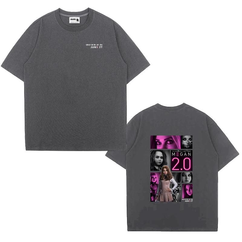 

SciFi Horror Movie M3GAN 20 printed short sleeve Tshirts Women Men Summer Cotton Oneck T Shirt vintage Oversized Tops Unisex 4XL