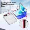 Easy Press Button Phone Case Magnetic Slim Protective for IPhoneDuo 2026, Clear Anti-yellowing Acrylic Cover Durable Accessory with Non-slip