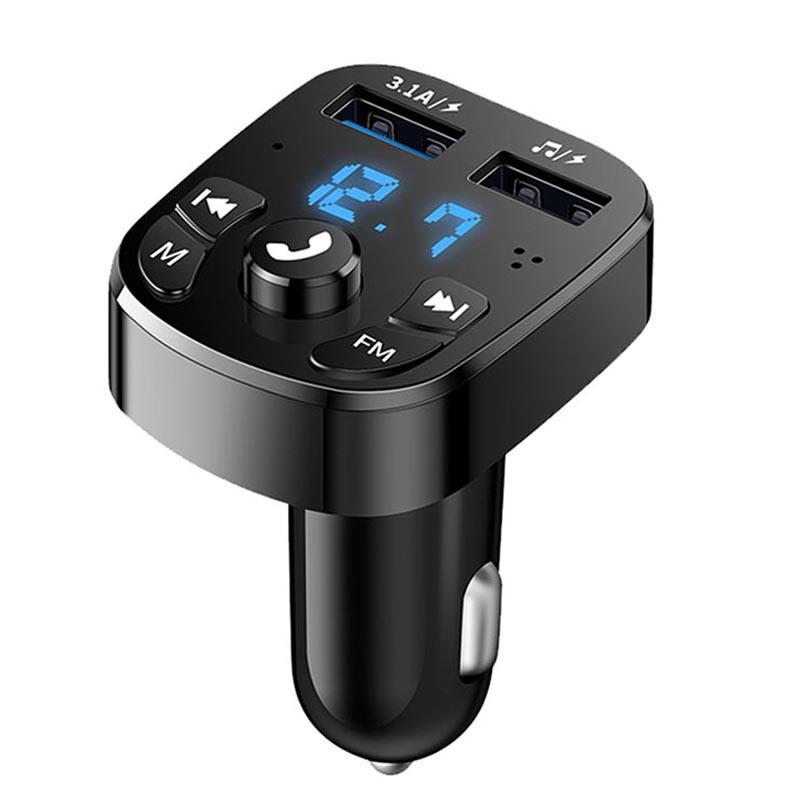 

Автомобильный Bluetooth 5,0 FM-передатчик, автомобильный радиомодулятор, MP3-плеер с USB-разъемом для супер быстрой зарядки 22,5 Вт, автомобильное зарядное устройство USB чёрный