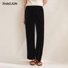 Zhaojun Women's Velvet Straight Casual Pants