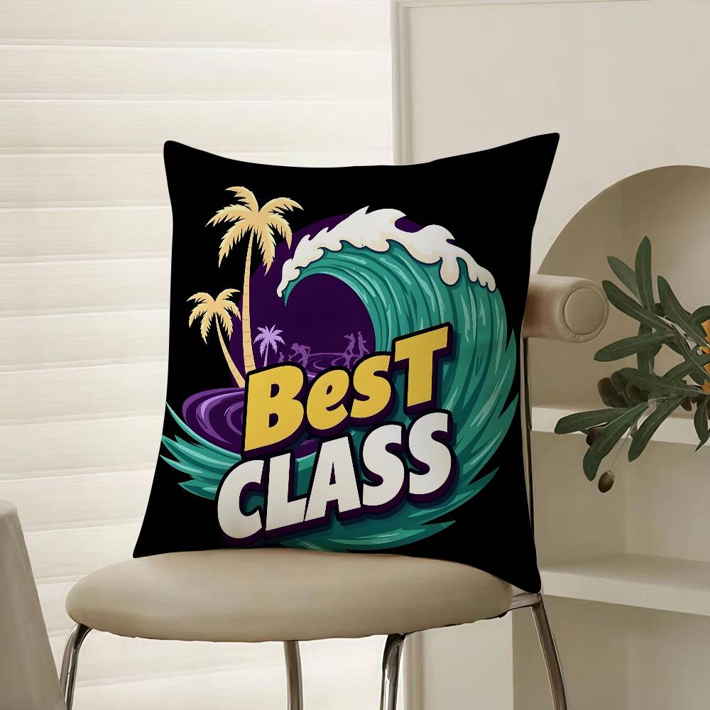 Street Trendy Toys Millennial Style Pillow Case Comfort Sofa Bed Silky Elegant Invisible Zipper Decorative Cushion Cover