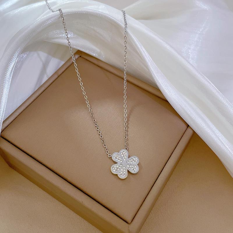 Real Gold Cold Necklace In The E-Commerce Good Goods Furnace, Women'S Collarbone Chain With Jewelry