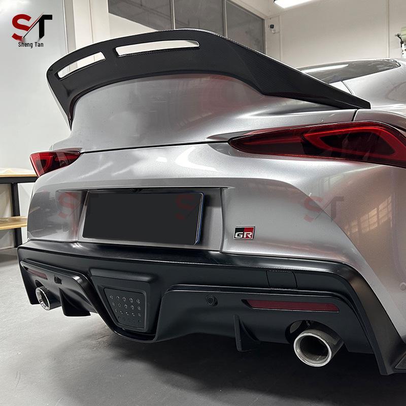 Carbon Fiber Rear Spoiler for Toyota SUPRA A90/A91 - Bull Demon Hollowed Diffuser Tail Wing