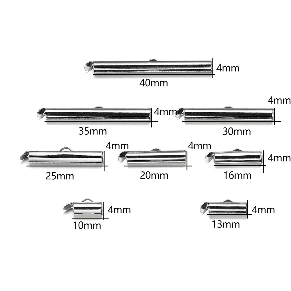 Lot De 10 à 50 Fermoirs à Sertir Pour Bijoux DIY - En Alliage De Zinc Bronze Avec Chaîne - 40 Mm - Pour Bracelets, Colliers, Cordons - 4
