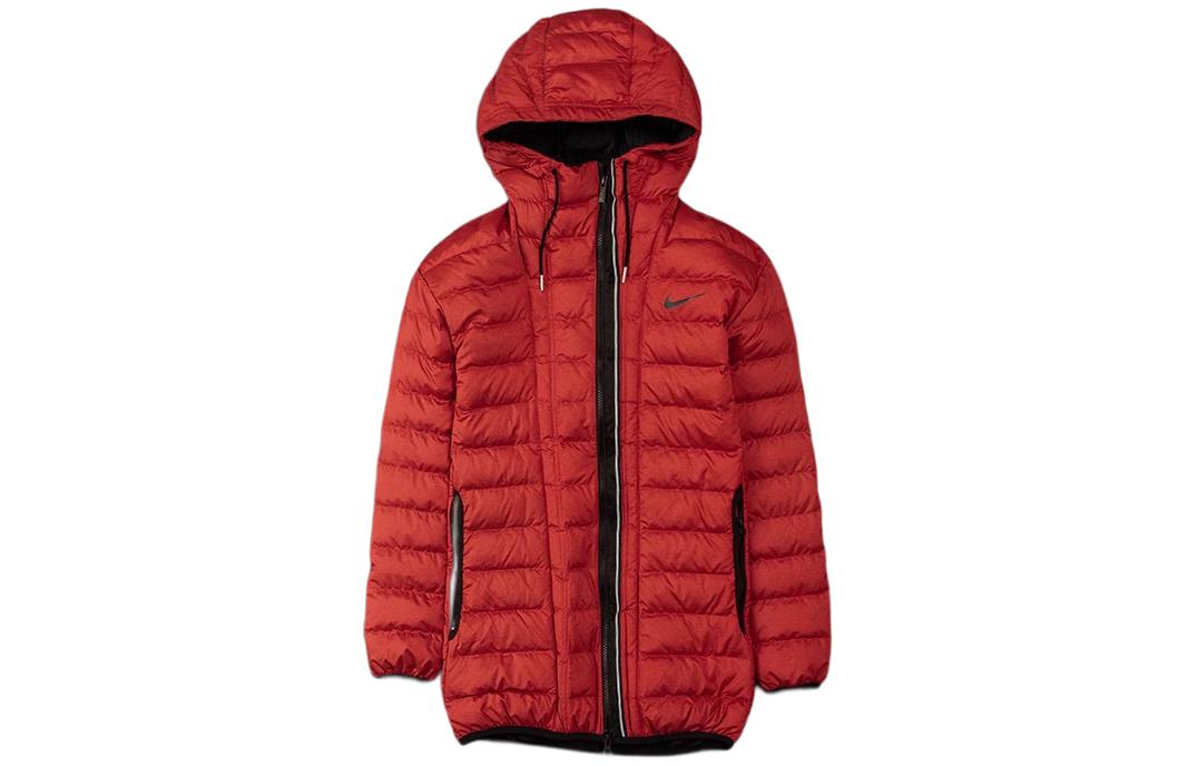 Nike Down Jackets Women s Red Hooded Non Detachable Moderate Other 683869-696 S