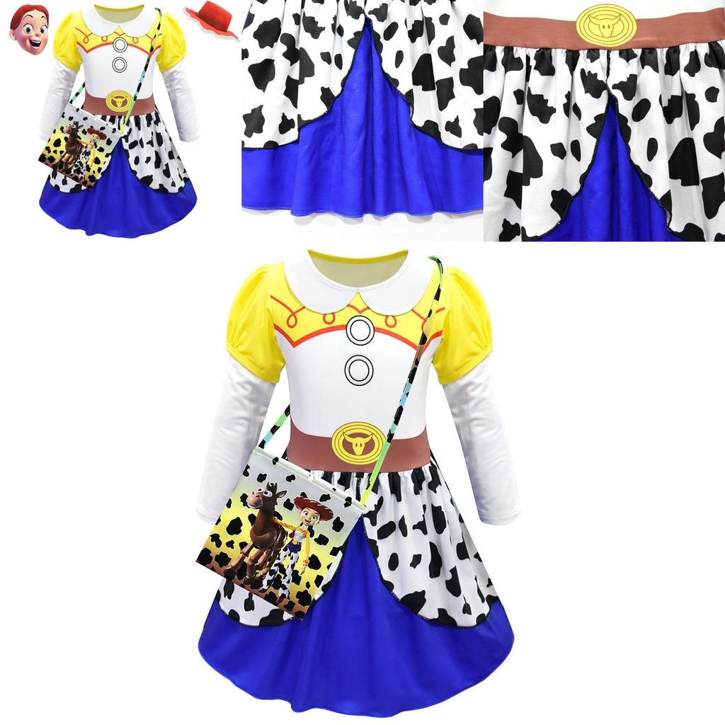 Adorable Toy Story Character Tsui Long Sleeve Dress For Girls Cosplay Parties