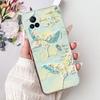For Vivo V21e V2061 / V21 4G 5G V2050 V2066 Phone Case VivoV21e V 21 4G Elegant Floral Cat Printing Soft Silicone TPU Cases