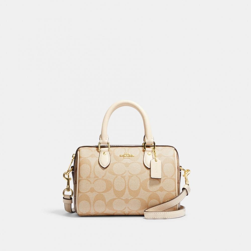 

Мини-сумка Coach Rowan из канвы Blocked Signature