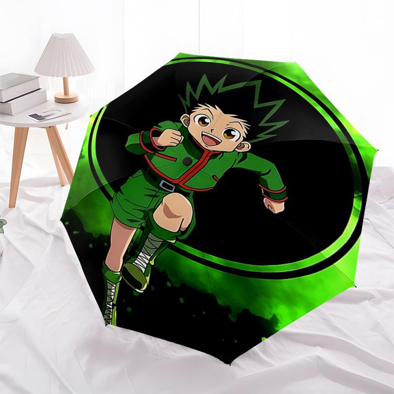 

1pc Floral Deer Design Automatic Folding Umbrella, Portable 3-Fold Design with Iron Frame, Perfect for Outdoor Use, Festive Gifts, Travel, Daily Use,