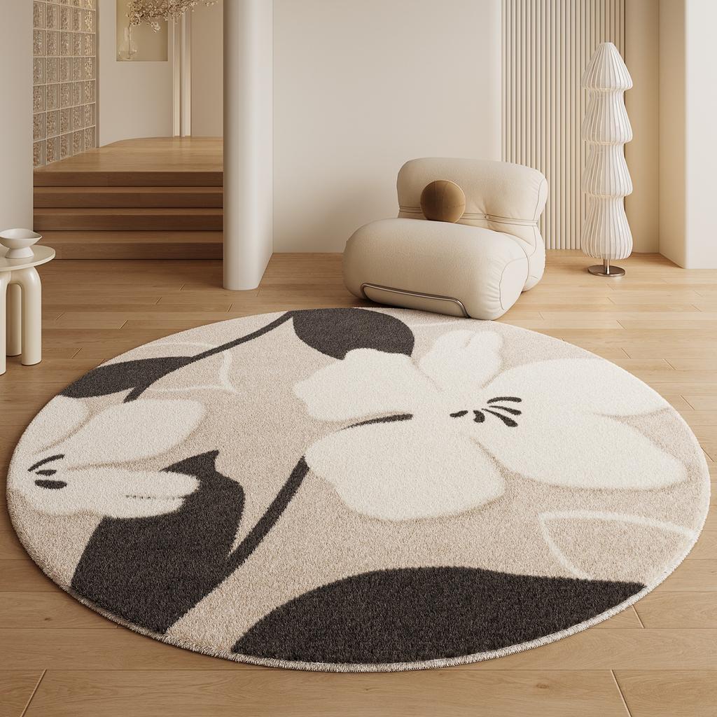 Soft Fluffy Round Imitation Cashmere Carpet for Living Room Bedroom Large Area Home Decoration Floor Mats