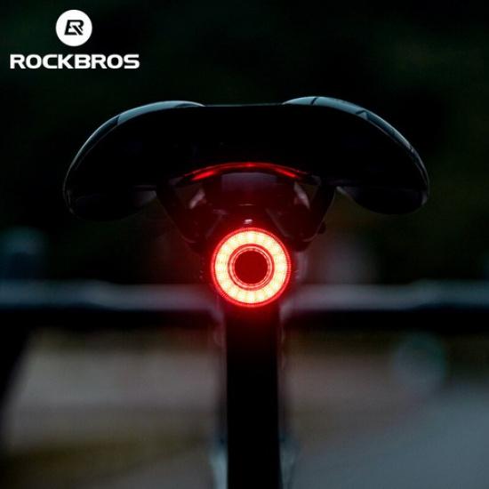 ROCKBROS Bike Rear Light Cycling Bicycle Taillight Type-C Charge IPX7 Waterproof