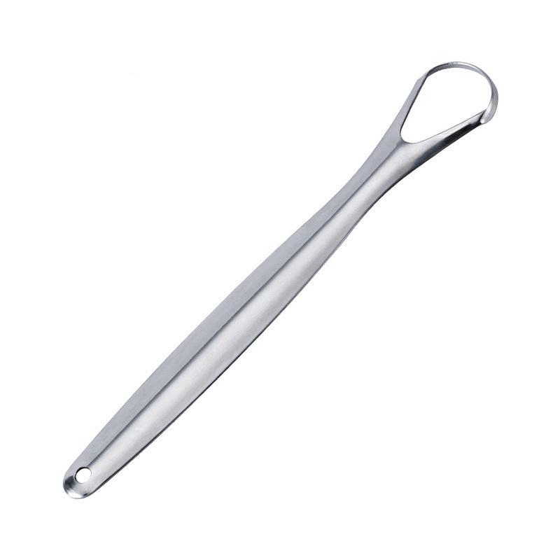 

Скребок для языка из нержавеющей стали 304 - Удаляет неприятный запах изо рта и очищает налет на языке