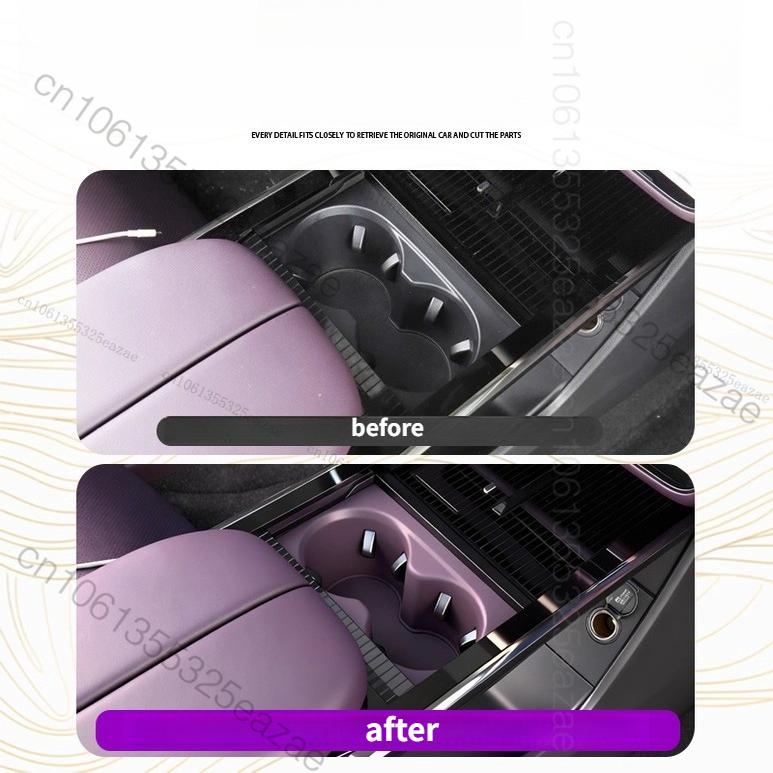 For Mazda EZ-60 CX-6e 2025 2026 Central Control Water Cup Pad Storage Box Cover Car Style Protector Decoration Accessories