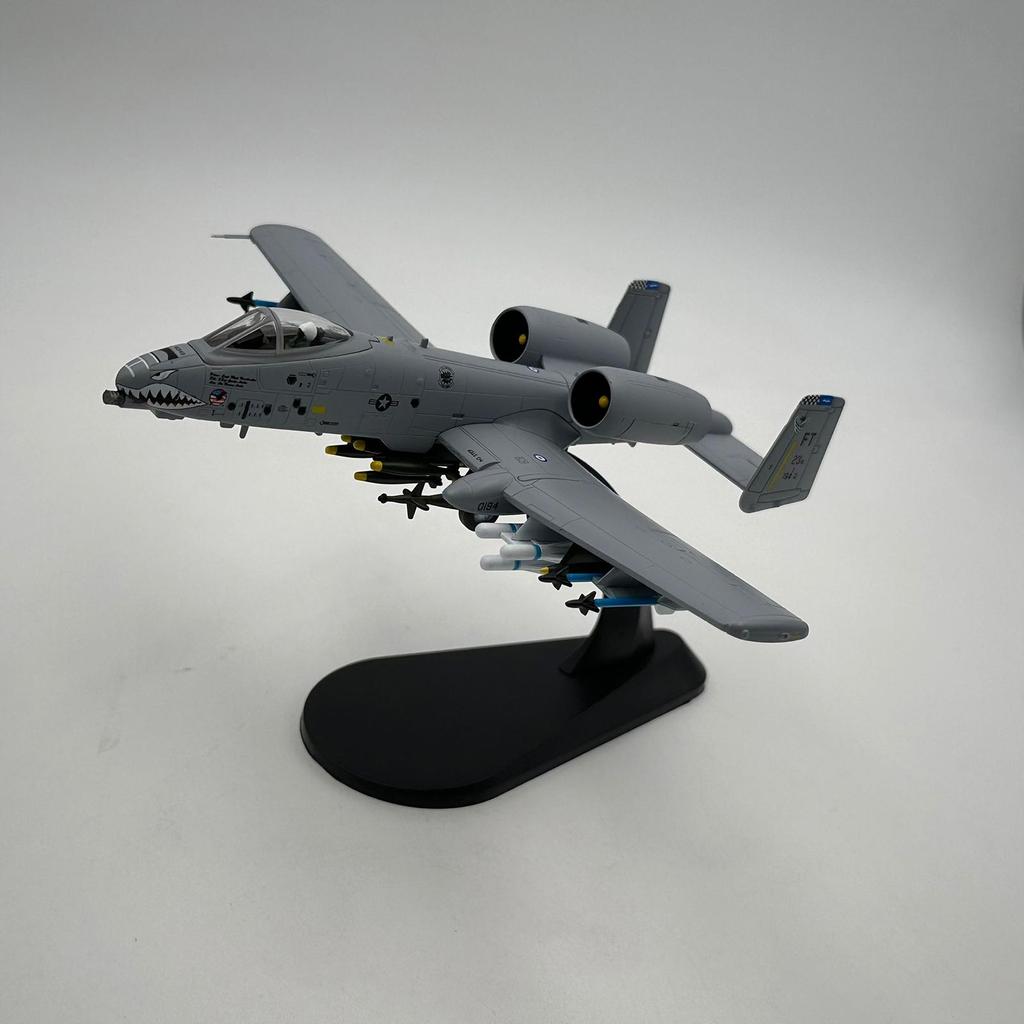 1:100 A-10A Plane Model Aircraft Simulation Display Stand Metal Alloy Fighter Realistic