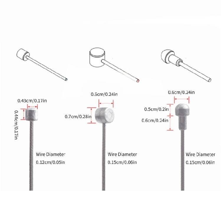 Variable Geschwindigkeiten Leitungsrohr Mehrfarbiges Gehäuse Bremszug Innenzug Geeignet für verschiedene Bremsentypen