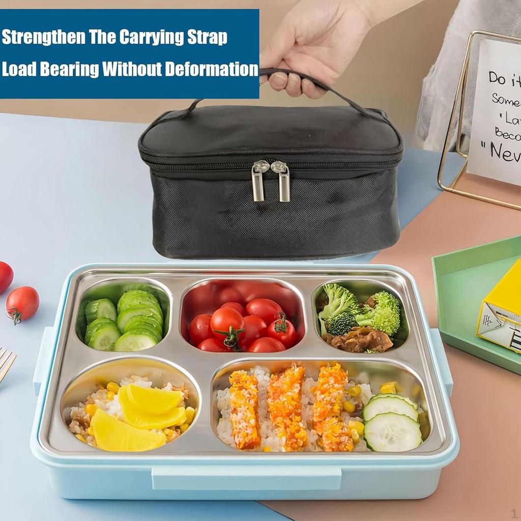 USB Heated Lunch Box Bag Container Portable Bento for Camping Travel Car