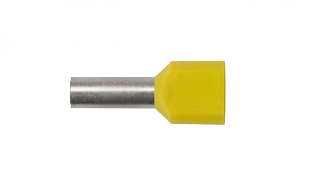 Końcówka Tulejkowa Izolowana Hi 2X6/14 Din Żółta E08Kh-02020102401 /100Szt./