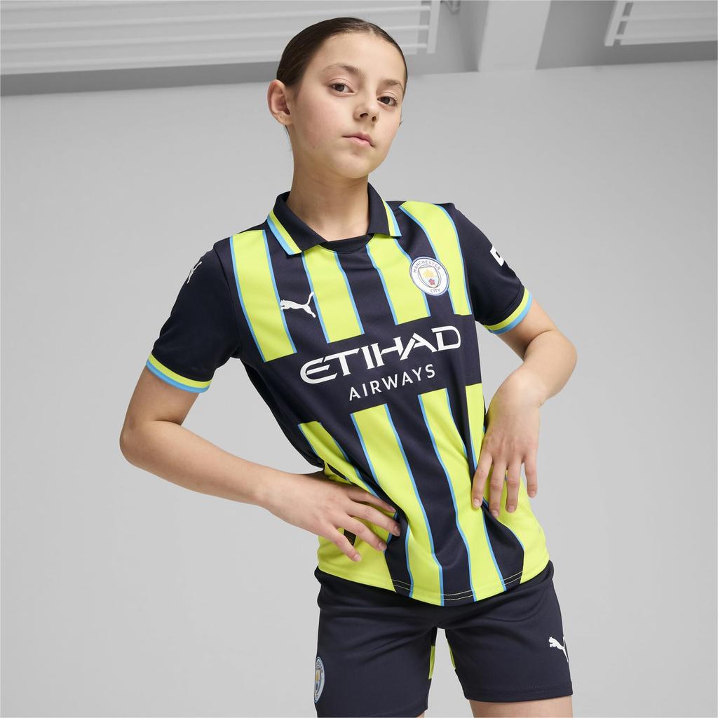 Sporty MCFC Away Jersey Replica Jr 775089 Kids 24 Color New Glow [PUMA] Fall/Winter Navy/Yellow (02)