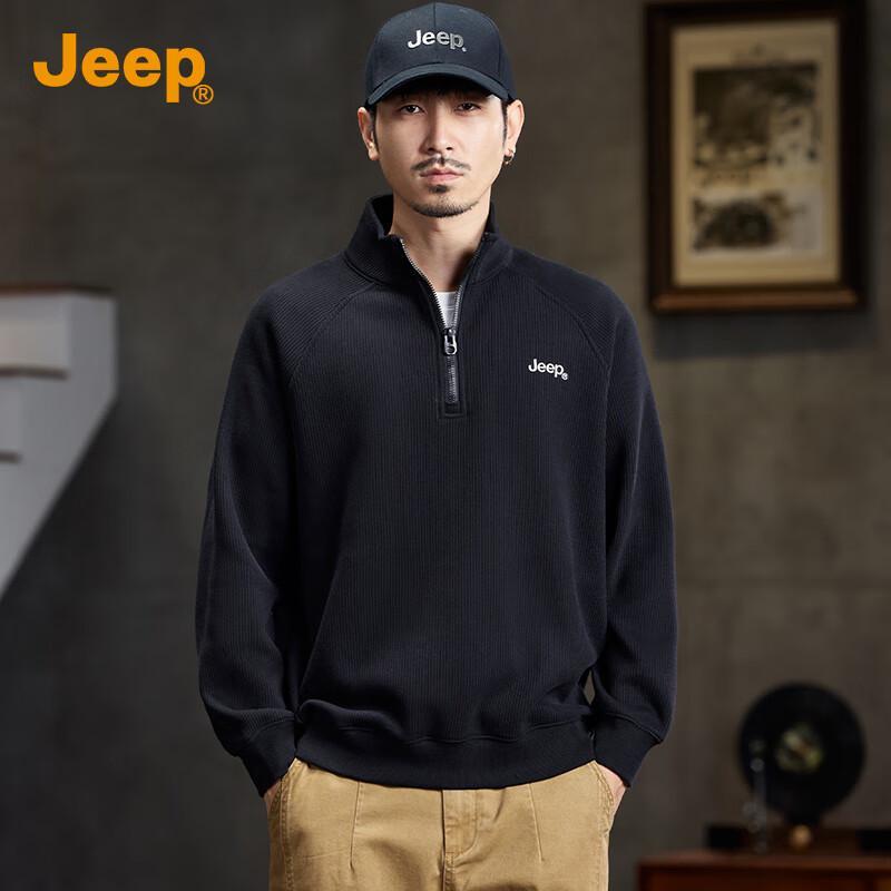 

Jeep Men s Casual V-Neck Sweatshirt L