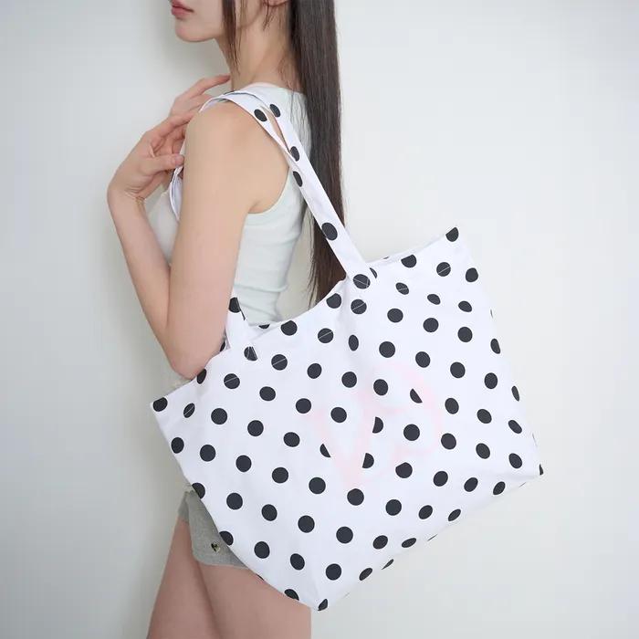 129 Dot Eco Bag White Dot
