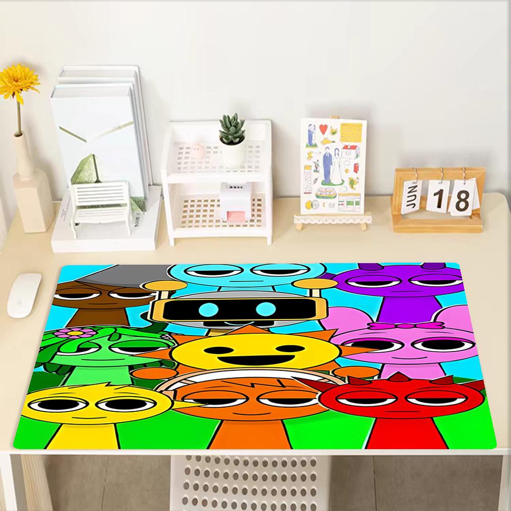 Sprunki Theme Mouse Pad, Non Slip Rubber Base, Multifunctional Office & Home Decor, Perfect for Workspace Personalization.