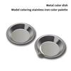 10Pcs Stainless Steel Makeup Palette Small round Paint Trays for Watercolours Artist Mixing Tray Professional & Hobbyist