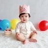 Handmade Birthday Crowned Hat For Baby First Birthday Party Photography Soft Cloth Embroidered Keepsake Accessory