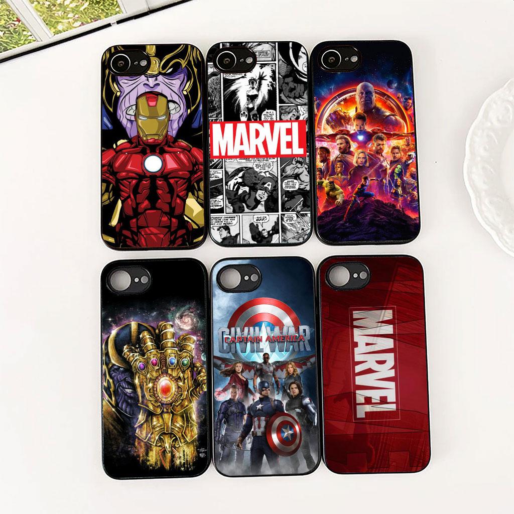 Phone Cover for Xiaomi Redmi Note 14 13 Pro Plus ProPlus 14C A4 13C Pro+ 5G Case Avengers Marvel Thanos Captain Iron Spider Man