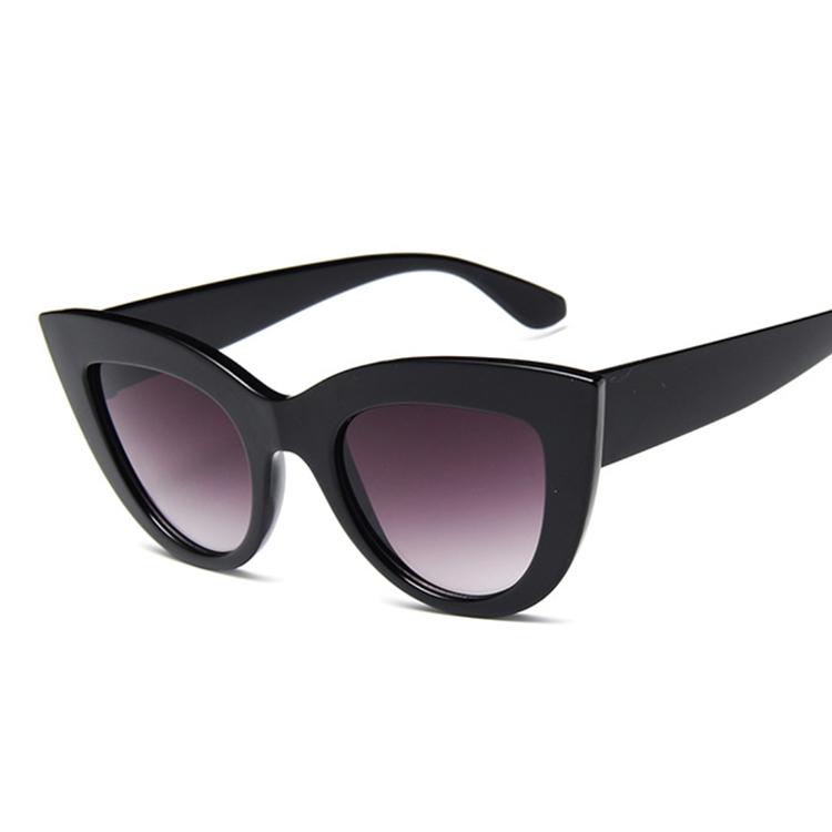 

New Retro Fashion Sunglasses Woman Brand Designer Vintage Cat Eye Black Sun Glasses Female Lady Uv400