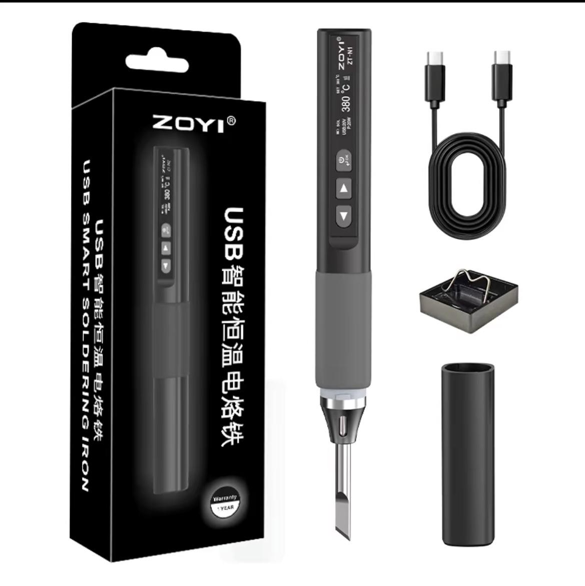 

ZOYI ZT-N1 ZT-N2 Smart Soldering Iron 96W Electrician Portable Constant Temperature Welding Pen For Home Maintenance Welding