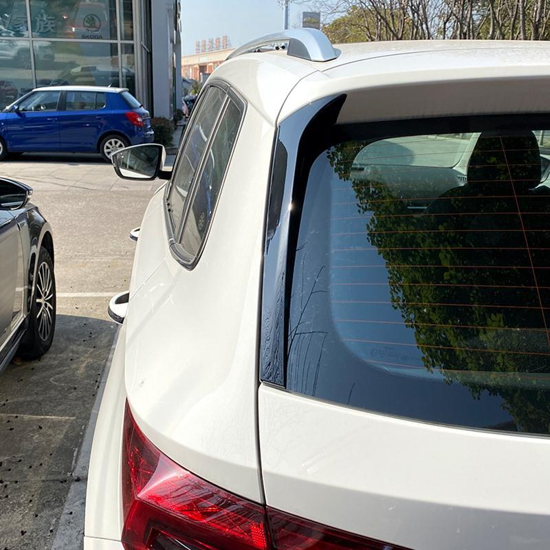 Rear Window Side Spoiler Wing For Skoda Karoq Gloss Black ABS Rear Side Spoiler Canard Splitter Auto Replacement Exterior
