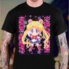 Sailor Moon Retro 90s Anime Graphic T-Shirt for Boys Girls Cotton Fans Gift Summer Crew Neck Short Sleeve Tops