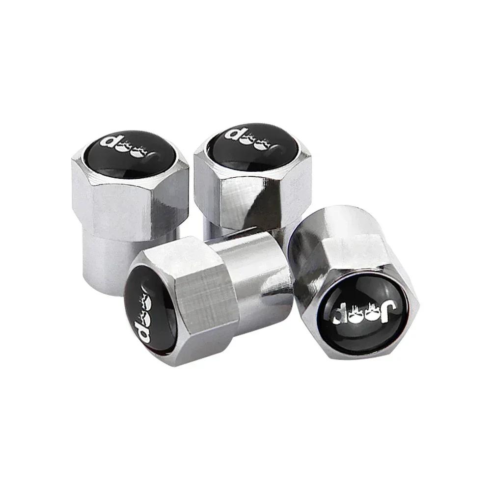 Nakrętki na wentyle kół samochodowych pyłoszczelne ze stopu do Jeepa Grand Cherokee Commander Wrangler Jk TJ JL Liberty Patriot Compa