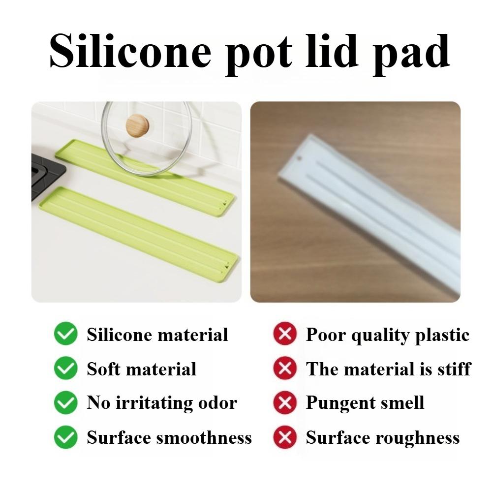 1PC Silicone Kitchen Anti Slip Pad Soft Pan Shovel Pot Cover Pad Countertop Drain Board Placemat for Dining Table Silcone Mat