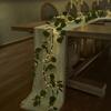 Artificial Garland with Led Lights Dining Table Garland Artificial Olive Vine Garland with 96 Led Fairy Lights 6ft for Fireplace