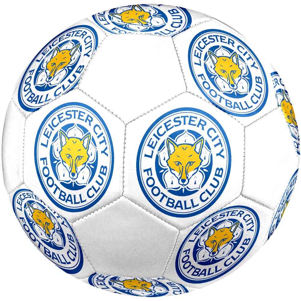 Pallone da Calcio Leicester City taglia 5, colorato, adatto a tutte le età, cucito a macchina, materiale PVC, qualità da competizione, durevole e ad alto rimbalzo
