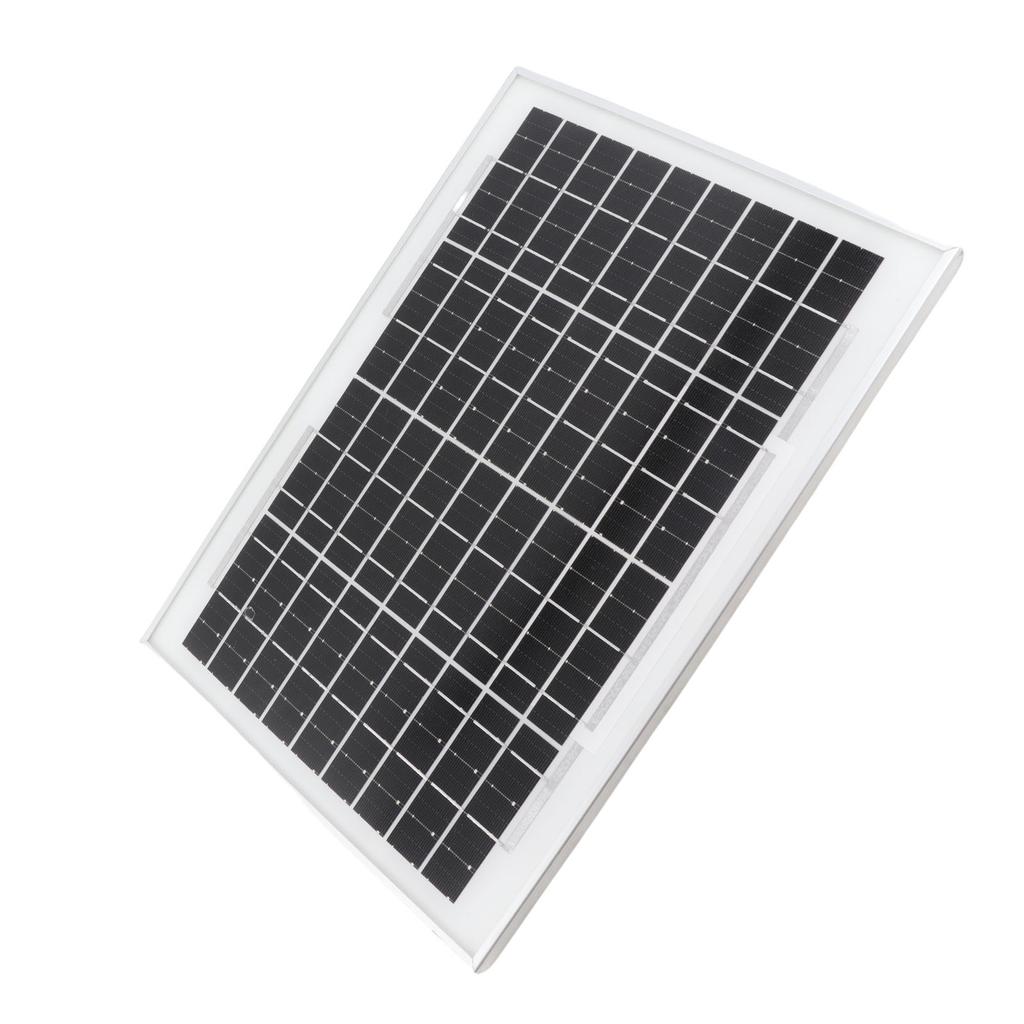 Solarmodul 10W Vorbohrung Monokristallin Wasserdicht 18V Outdoor-Solarmodul für Inselnetzbeleuchtung
