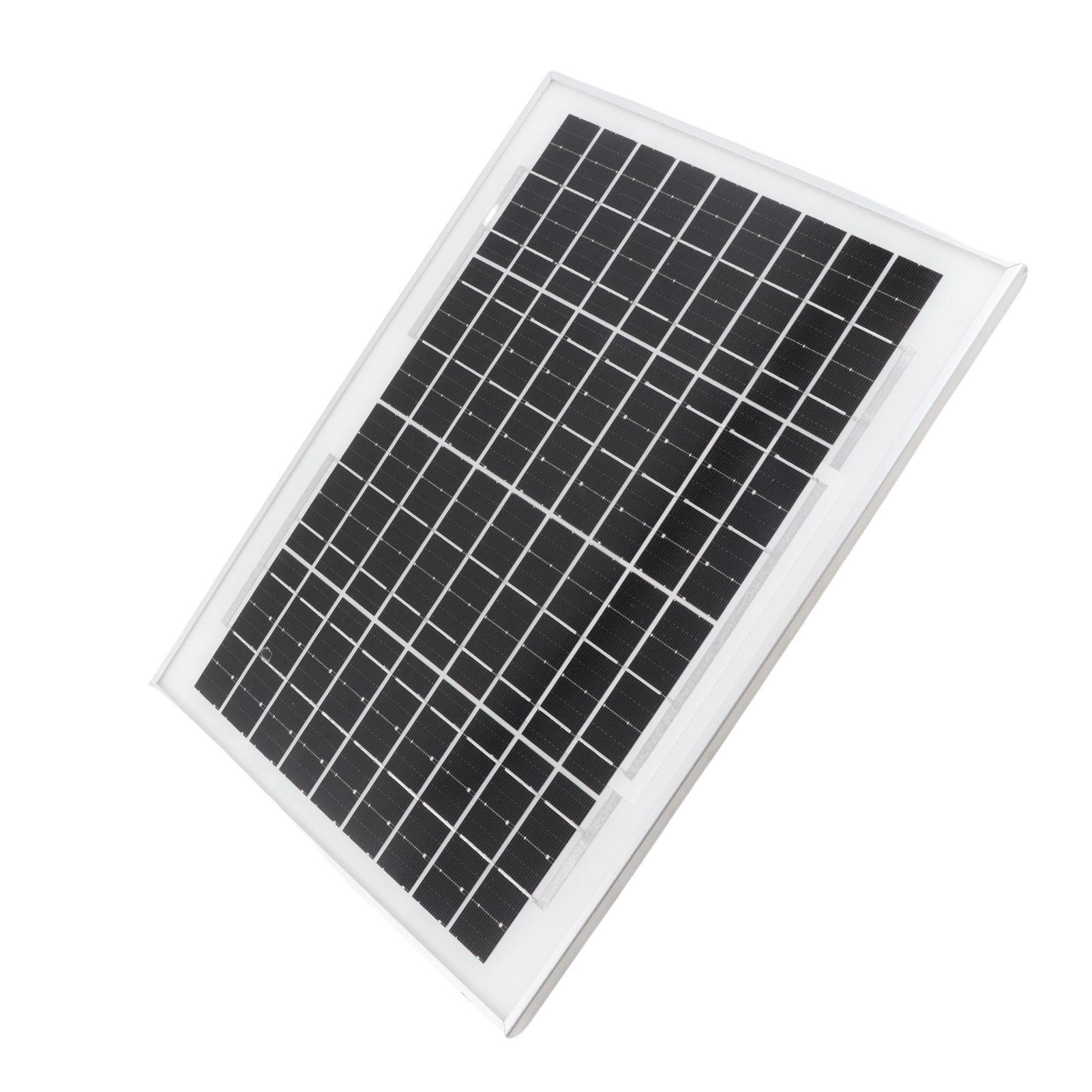 

Солнечная панель 10 Вт с предварительной сверловкой монокристаллическая водонепроницаемая 18 В уличная солнечная панель для автономного освещения