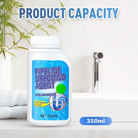 1/2Pcs 350g Pipeline Dredging Agent Efficiently Remove Clogs Easy Operation Multipurpose Pipe Cleaner