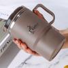 550ML Stainless Steel Coffee Mug Reusable Office Multipurpose Strainer&Spoon Double Layer Tea Water Cup Anti Scalding Drinkware