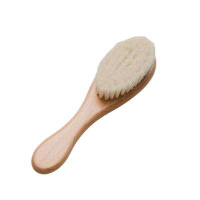 Super Soft All Natural Baby Hairbrush Oval Wooden Brush with Fashion Stylish Design