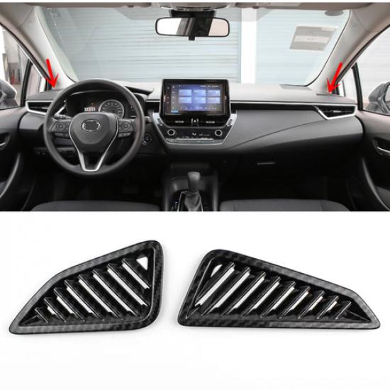 For Toyota Corolla -2024 Dashboard Air Vent Cover Trim Carbon fiber Kit