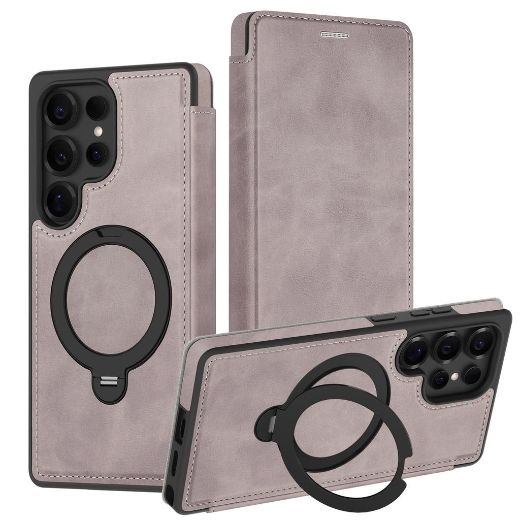 Magnetic Phone Case for Samsung Galaxy S26 Ultra S25 Edge S24 Fe S23 Plus S22 A36 A56 A57 A55 A17 A26 Card Holder Leather Cover