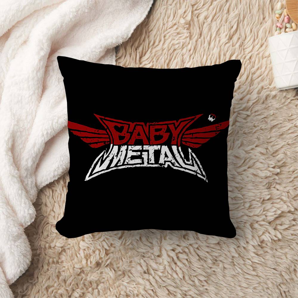 Japanese BBABYMETAL Band Music Cushion Cover Decorative Pillow Sofa Home Decor Case Pillow Cases