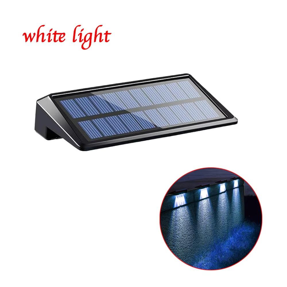 Solar Wall Lights Outdoor Waterprood Deck Lights for Outside Fence Solar Lights for Backyard Wall Fence Deck Gutter Porch